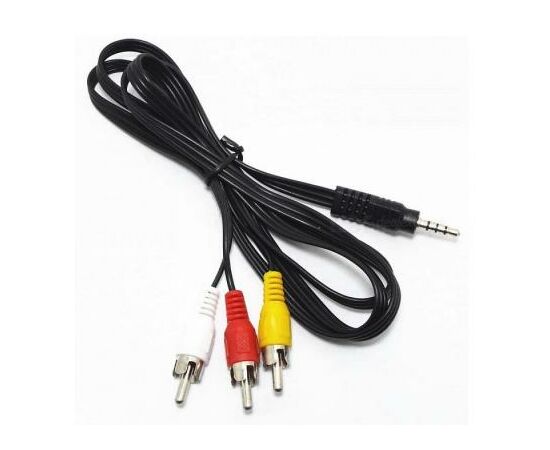 Кабель мультимедійний Jack TRRS 3.5mm папа/3RCA 1.8m Atcom (17320)