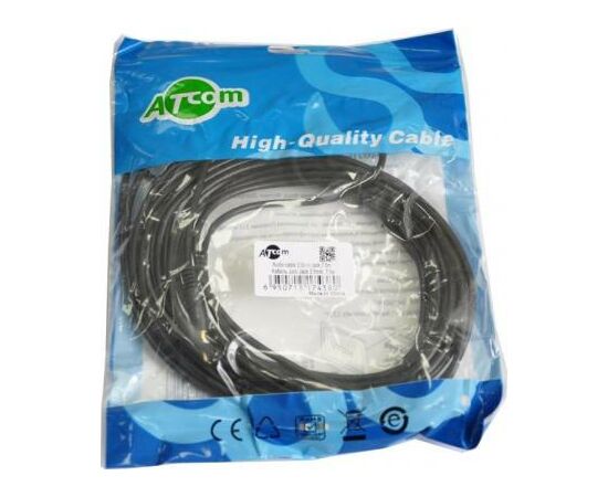 Кабель мультимедийный mini Jack-mini Jack (male-male) 7.5 м, пакет Atcom (17438), изображение 2 Кабель мультимедийный mini Jack-mini Jack (male-male) 7.5 м, пакет Atcom (17438), изображение 2
