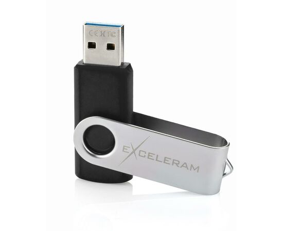 USB флеш накопитель eXceleram 16GB P1 Series Silver/Black USB 3.1 Gen 1 (EXP1U3SIB16), изображение 3 USB флеш накопитель eXceleram 16GB P1 Series Silver/Black USB 3.1 Gen 1 (EXP1U3SIB16), изображение 3