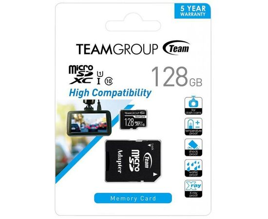 Карта памяти Team 128GB microSDXC class 10 UHS-I (TDUSDX128GUHS03), изображение 3 Карта памяти Team 128GB microSDXC class 10 UHS-I (TDUSDX128GUHS03), изображение 3