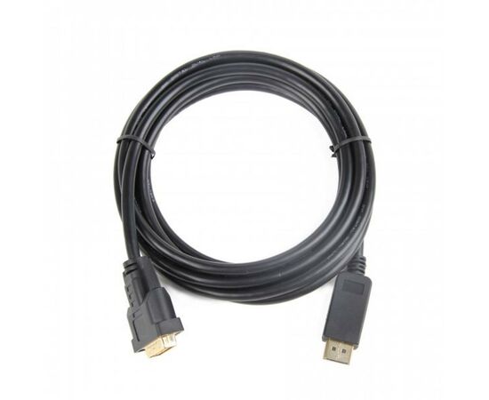Кабель мультимедийный DisplayPort to DVI 3.0m Cablexpert (CC-DPM-DVIM-3M), изображение 2 Кабель мультимедийный DisplayPort to DVI 3.0m Cablexpert (CC-DPM-DVIM-3M), изображение 2