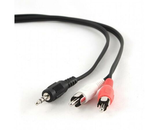 Кабель мультимедийный Jack 3.5mm папа/2RCA папа 1.5m Cablexpert (CCAB-458), изображение 3 Кабель мультимедийный Jack 3.5mm папа/2RCA папа 1.5m Cablexpert (CCAB-458), изображение 3