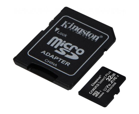 Карта памяти Kingston 2x32GB microSD class 10 U1 V10 A1 Canvas Select Plus (SDCS2/32GB-2P1A), изображение 2 Карта памяти Kingston 2x32GB microSD class 10 U1 V10 A1 Canvas Select Plus (SDCS2/32GB-2P1A), изображение 2