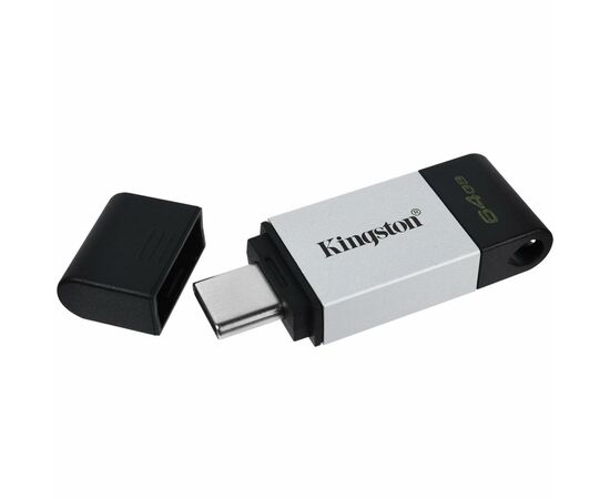 USB флеш накопитель Kingston 64GB DataTraveler 80 USB 3.2/Type-C (DT80/64GB), изображение 3 USB флеш накопитель Kingston 64GB DataTraveler 80 USB 3.2/Type-C (DT80/64GB), изображение 3