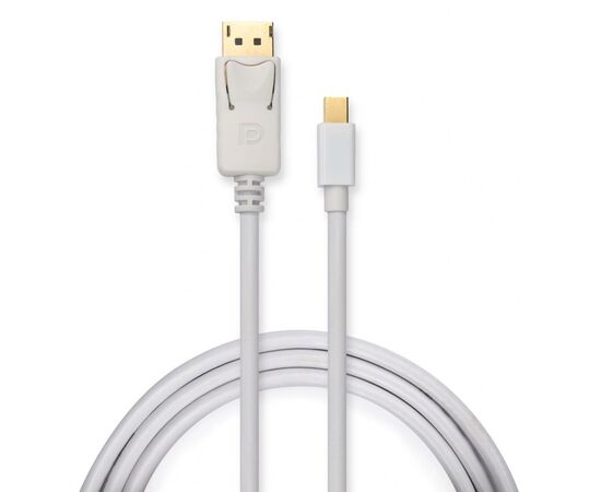 Кабель мультимедийный Mini Display Port to Display Port 1.8m 4K white Vinga (VCPMDPDP1.8WH)
