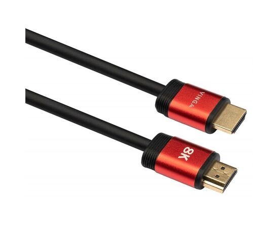 Кабель мультимедийный HDMI to HDMI 3.0m v2.1 8K Vinga (VCPHDMIMM213), изображение 2 Кабель мультимедийный HDMI to HDMI 3.0m v2.1 8K Vinga (VCPHDMIMM213), изображение 2