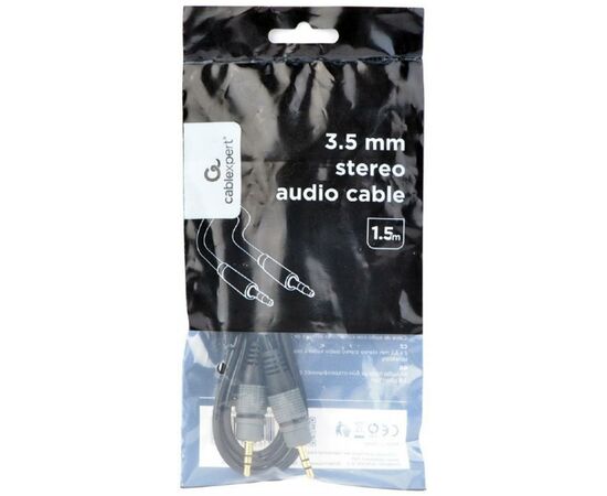 Кабель мультимедийный Jack 3.5mm M to Jack 3.5mm M 1.5m Cablexpert (CCAP-3535MM-1.5M), изображение 2 Кабель мультимедийный Jack 3.5mm M to Jack 3.5mm M 1.5m Cablexpert (CCAP-3535MM-1.5M), изображение 2