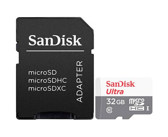 Карта памяти SanDisk 32GB microSD class 10 Ultra Light (SDSQUNR-032G-GN3MA)