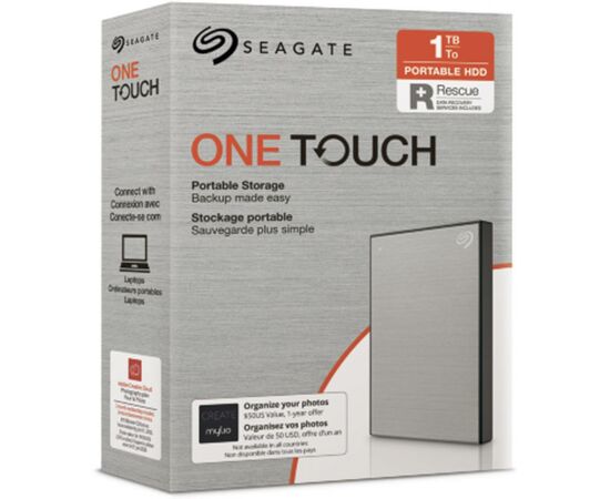 Внешний жесткий диск 2.5" 1TB One Touch USB 3.2 Seagate (STKB1000401), изображение 8 Внешний жесткий диск 2.5" 1TB One Touch USB 3.2 Seagate (STKB1000401), изображение 8