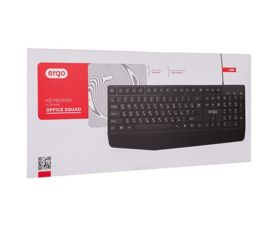 Клавіатура Ergo K-230 USB Black (K-230USB), зображення 7 Клавіатура Ergo K-230 USB Black (K-230USB), зображення 7