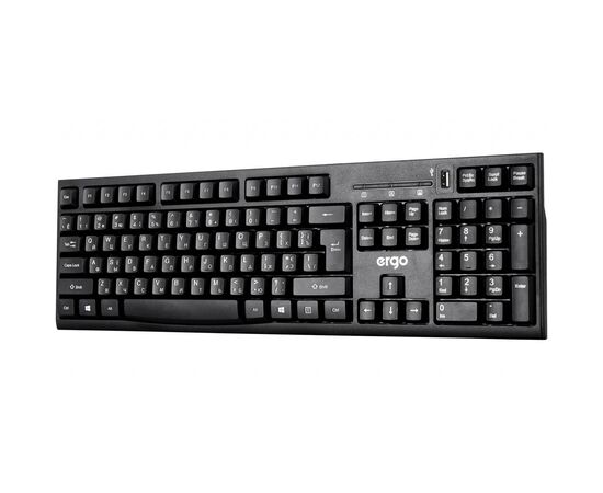 Клавіатура Ergo K-280HUB Black (K-280HUB), зображення 3 Клавіатура Ergo K-280HUB Black (K-280HUB), зображення 3