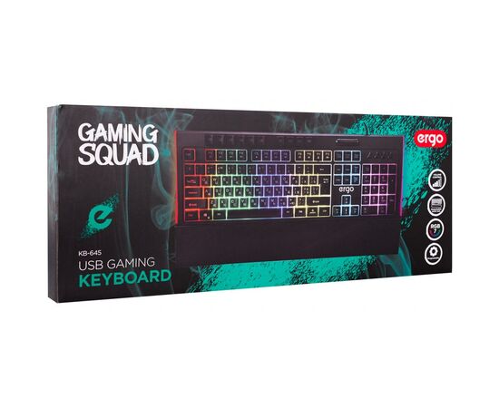 Клавіатура Ergo KB-645 USB Black (KB-645), зображення 9 Клавіатура Ergo KB-645 USB Black (KB-645), зображення 9