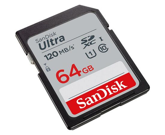Карта памяти SanDisk 64GB SDXC class 10 Ultra (SDSDUN4-064G-GN6IN), изображение 2 Карта памяти SanDisk 64GB SDXC class 10 Ultra (SDSDUN4-064G-GN6IN), изображение 2