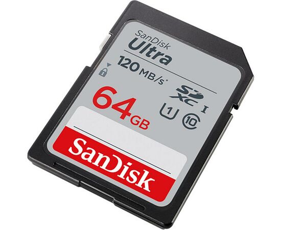 Карта памяти SanDisk 64GB SDXC class 10 Ultra (SDSDUN4-064G-GN6IN), изображение 3 Карта памяти SanDisk 64GB SDXC class 10 Ultra (SDSDUN4-064G-GN6IN), изображение 3