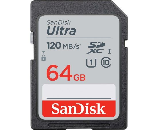 Карта пам'яті SanDisk 64GB SDXC class 10 Ultra (SDSDUN4-064G-GN6IN)