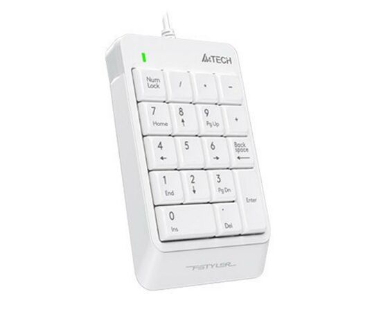 Клавіатура A4Tech K13P Fstyler Numeric Keypad White (FK13P (White)), зображення 2 Клавіатура A4Tech K13P Fstyler Numeric Keypad White (FK13P (White)), зображення 2