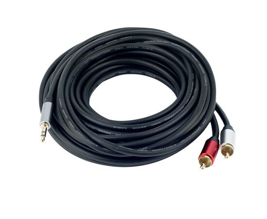 Кабель мультимедийный Jack 3.5mm M to 2xRCA 10.0m ProfCable (ProfCable1-1000), изображение 2 Кабель мультимедийный Jack 3.5mm M to 2xRCA 10.0m ProfCable (ProfCable1-1000), изображение 2