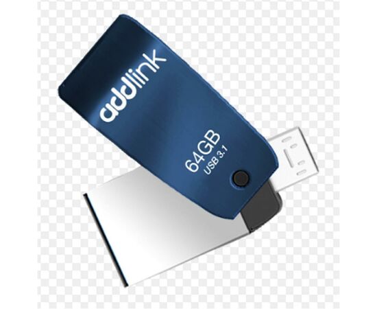 USB флеш накопичувач AddLink 64GB T55 Blue USB 3.1/Micro USB (ad64GBT55B3)