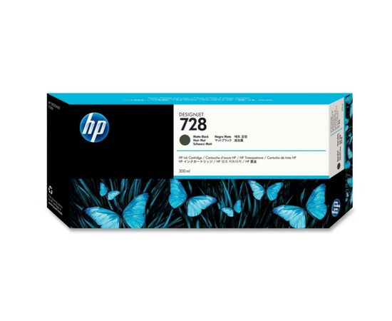 Картридж HP DJ No.728 Matte Black, DesignJet T730/T830 300 ml (F9J68A)