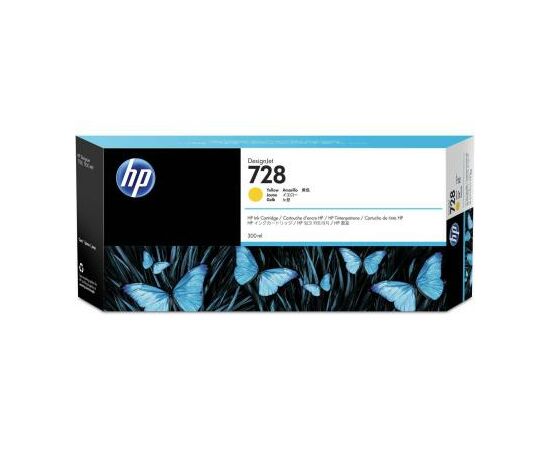 Картридж HP DJ No.728 Yellow, DesignJet T730/T830 300 ml (F9K15A)