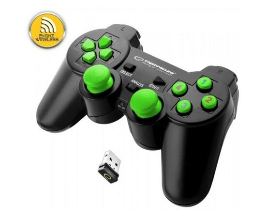 Геймпад Esperanza Gladiator PC/PS3 Black-Green (EGG108G)