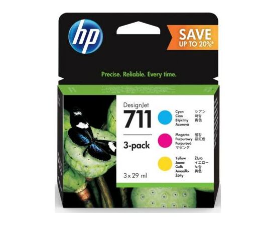 Картридж HP DJ No.711 DesignJet 120/520 (3*28ml) CYM (P2V32A)