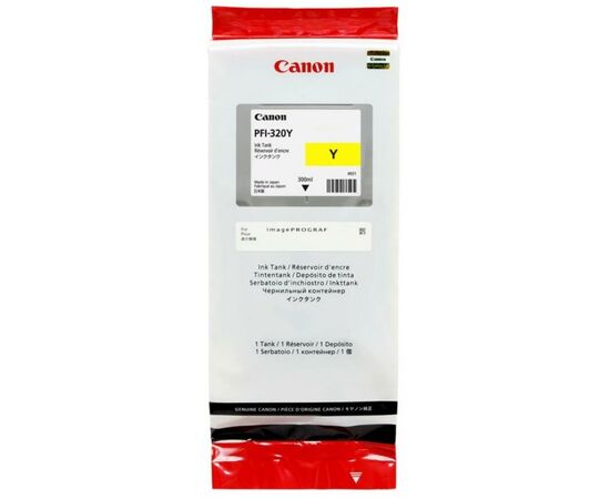 Картридж Canon PFI-320 Yellow, 300ml (2893C001AA), изображение 2 Картридж Canon PFI-320 Yellow, 300ml (2893C001AA), изображение 2