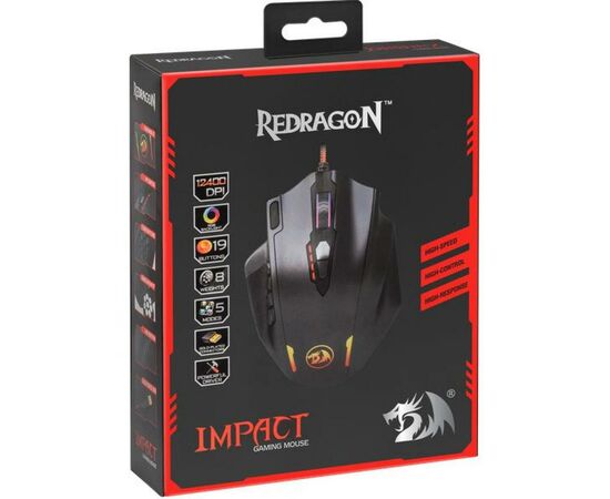 Мышка Redragon Impact RGB IR USB Black (78322), изображение 11 Мышка Redragon Impact RGB IR USB Black (78322), изображение 11