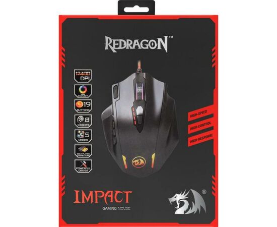 Мышка Redragon Impact RGB IR USB Black (78322), изображение 12 Мышка Redragon Impact RGB IR USB Black (78322), изображение 12