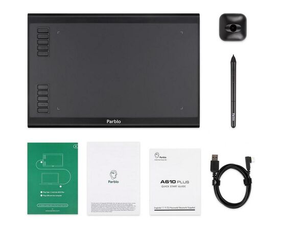 Графический планшет Parblo A610 Plus, изображение 9 Графический планшет Parblo A610 Plus, изображение 9