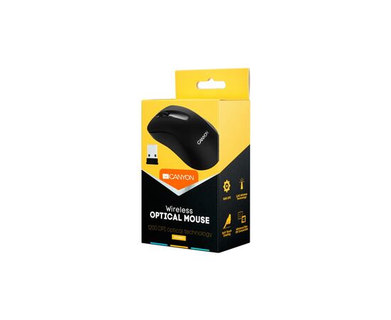 Мышка Canyon CNE-CMSW2 Wireless Black (CNE-CMSW2), изображение 2 Мышка Canyon CNE-CMSW2 Wireless Black (CNE-CMSW2), изображение 2