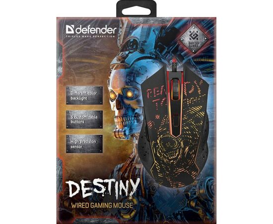 Мышка Defender Destiny GM-918 Black (52918), изображение 9 Мышка Defender Destiny GM-918 Black (52918), изображение 9
