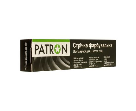 Стрічка до принтерів Patron 13мм х 16м Refill STD Black л.м. (PN-12.7-16LTB)