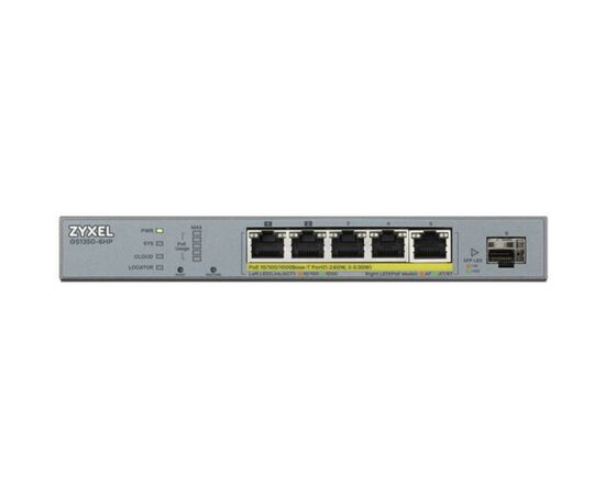 Коммутатор сетевой ZyXel GS1350-6HP-EU0101F, изображение 3 Коммутатор сетевой ZyXel GS1350-6HP-EU0101F, изображение 3