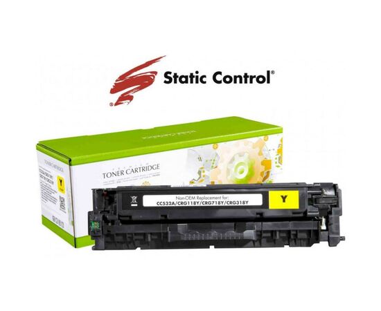 Картридж Static Control HP CLJ CC532A (304A) 2.8k yellow (002-01-RC532A)