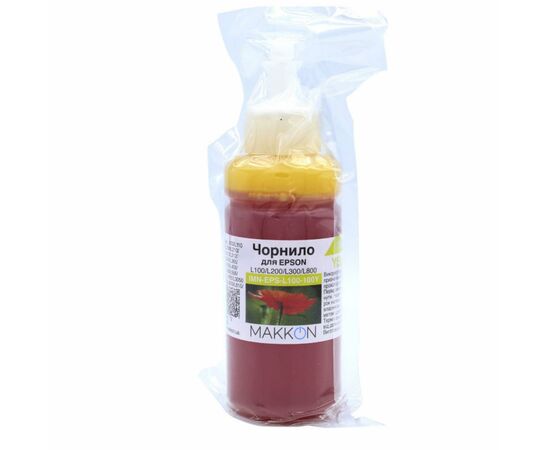 Чорнило Makkon для Epson L100/L200/L300/L800 100 мл yellow (IMN-EPS-L100-100Y)