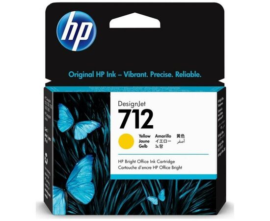 Картридж HP DJ No.712 DesignJet Т230/Т630 Yellow 29ml (3ED69A)