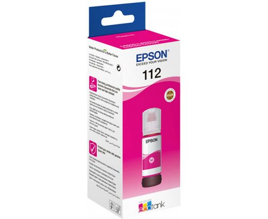 Контейнер з чорнилом Epson 112 EcoTank Pigment Magent ink (C13T06C34A)
