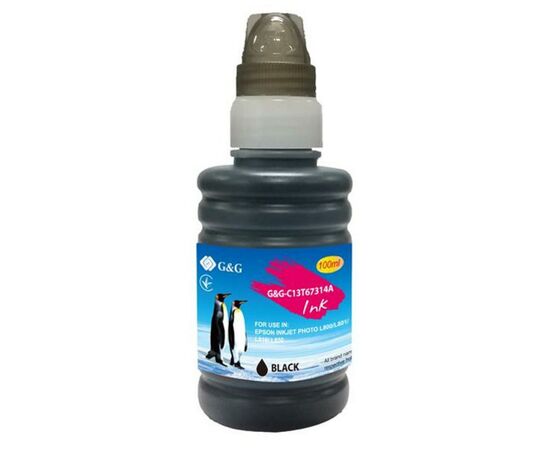 Чорнило G&G Epson L800 black, контейнер 100мл (G&G-C13T67314A)