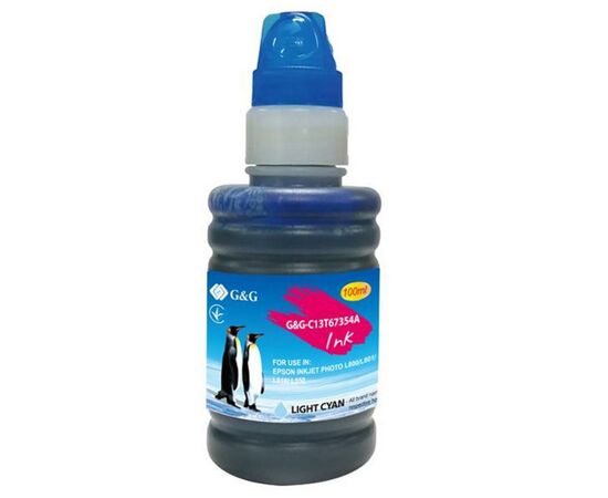Чернила G&G Epson L800 light cyan, контейнер 100мл (G&G-C13T67354A)