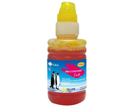 Чорнило G&G Epson L800 yellow, контейнер 100мл (G&G-C13T67344A)