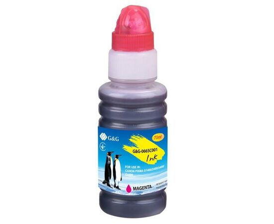 Чорнило G&G Canon GI-490 Magenta, контейнер 70ml (G&G-0665C001)