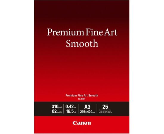 Фотопапір Canon A3 FineArt Paper FA-SM1, 25ст, 310г/м2 (1711C003)