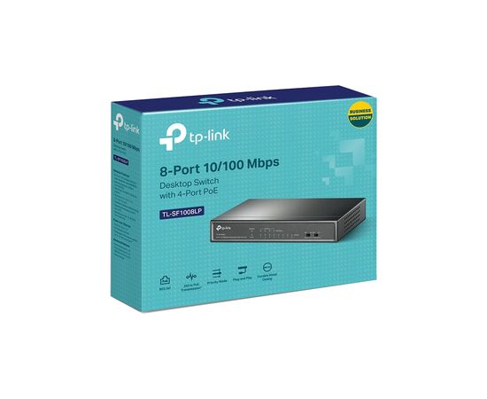 Коммутатор сетевой TP-Link TL-SF1008LP, изображение 3 Коммутатор сетевой TP-Link TL-SF1008LP, изображение 3