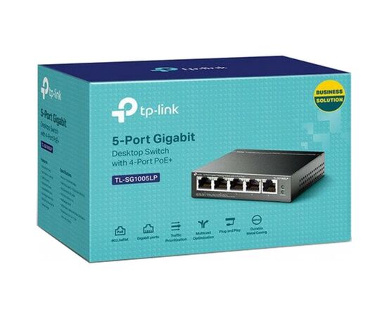 Коммутатор сетевой TP-Link TL-SG1005LP, изображение 3 Коммутатор сетевой TP-Link TL-SG1005LP, изображение 3