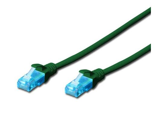 Патч-корд Digitus 1м, cat.5e, UTP, AWG 26/7, green (DK-1511-010/G)