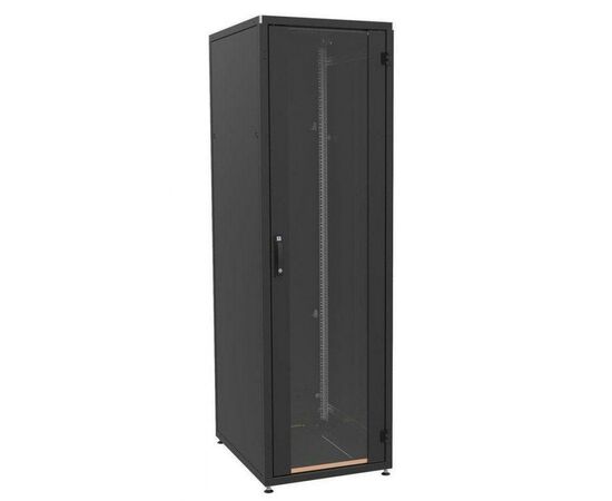 Шкаф напольный Zpas 33U, 600x800, glass door, black (IT-336080-69AA-2-161-FP)