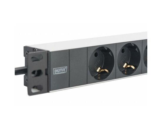 Силовой блок 10" 1U, 16A, 230V 3xSchuko, вилка Schuko Digitus (DN-95411), изображение 3 Силовой блок 10" 1U, 16A, 230V 3xSchuko, вилка Schuko Digitus (DN-95411), изображение 3