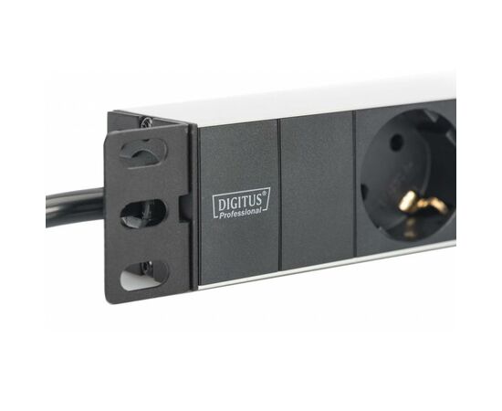 Силовой блок 10" 1U, 16A, 230V 3xSchuko, вилка Schuko Digitus (DN-95411), изображение 4 Силовой блок 10" 1U, 16A, 230V 3xSchuko, вилка Schuko Digitus (DN-95411), изображение 4