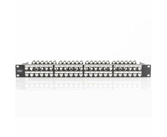 Патч-панель 19" 1U для 48-х модулей Keystone, наборная Digitus (DN-91424), изображение 3 Патч-панель 19" 1U для 48-х модулей Keystone, наборная Digitus (DN-91424), изображение 3